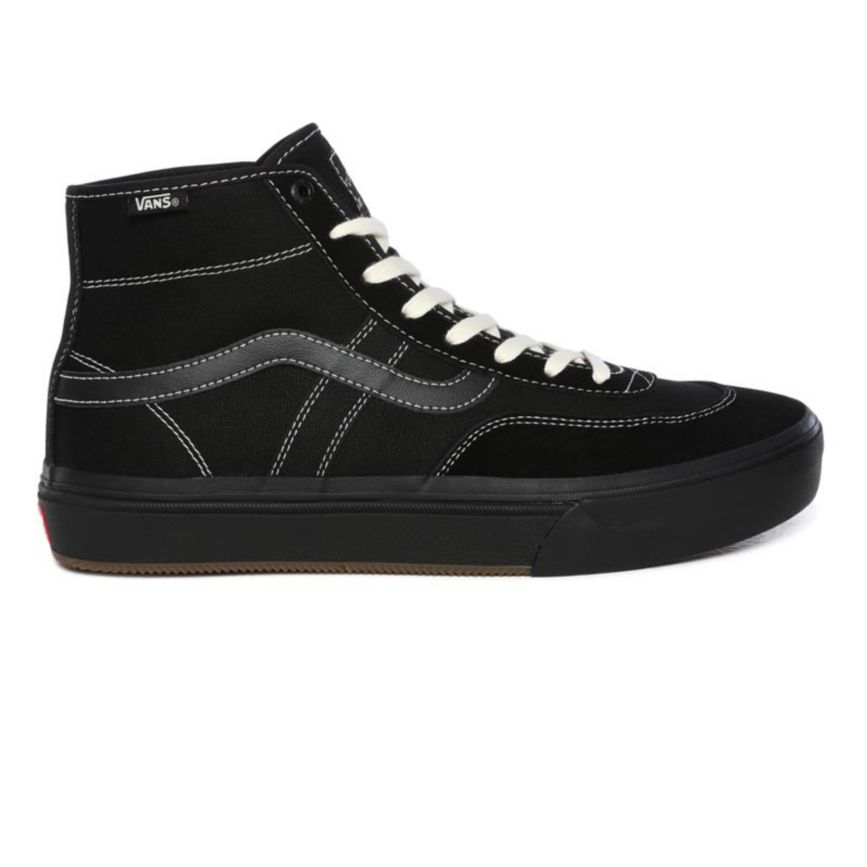 Vans Crockett High Pro Dam Svarta - Vans Skateskor Storleksguide (JLDEW1326)